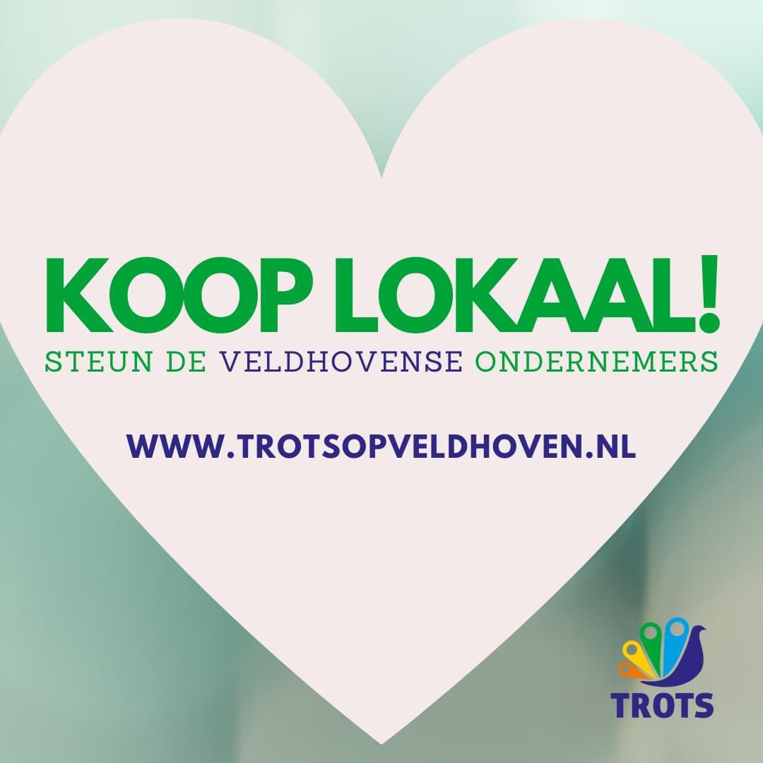 STEUN DE VELDHOVENSE ONDERNEMERS! 💙💚
kijk op trotsopveldhoven.nl