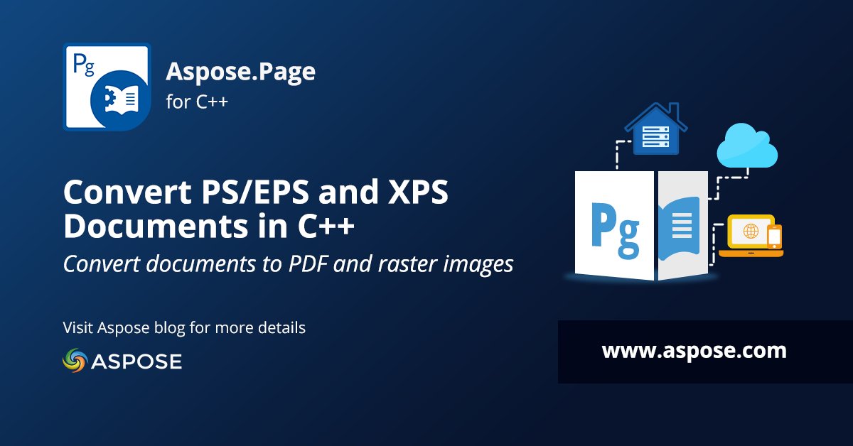 aspose's tweet photo. Convert PostScript PS/EPS and XPS documents to PDF, PNG, JPG, TIFF, and BMP formats in C++. Read more: https://t.co/BmWma32uCw
#XPStoPDF #EPStoPDF #cplusplus https://t.co/gm7N6hFNT5