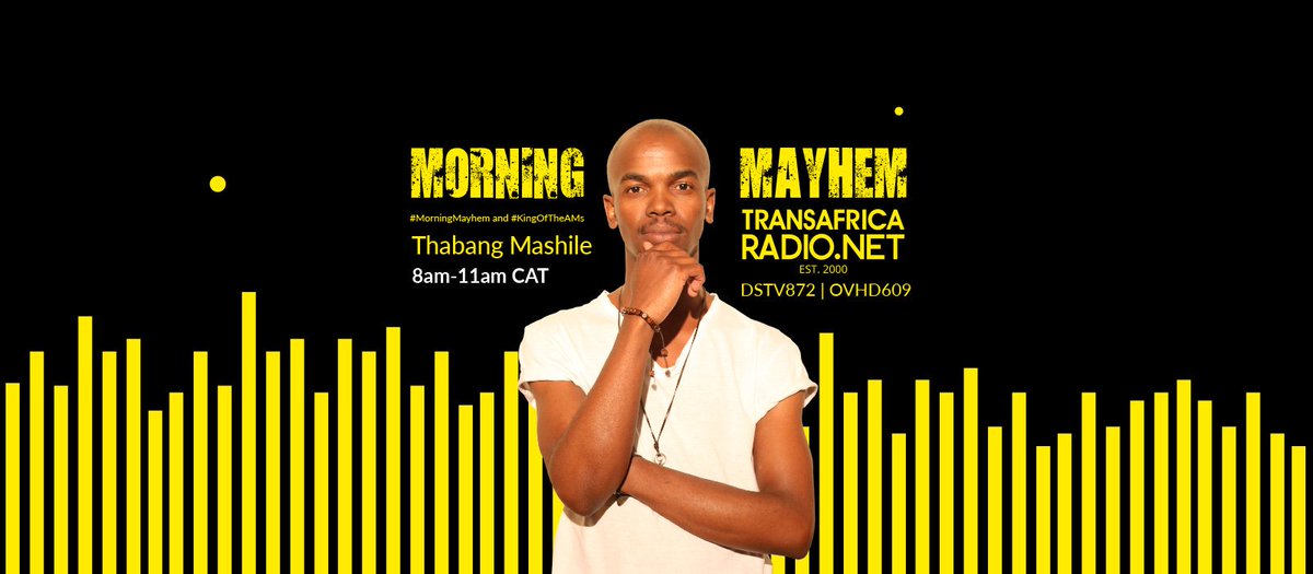 therealmashile's tweet photo. Mellow Wednesday edition of #MorningMayhem with the King is now underway on https://t.co/emAm9NyyyB #DSTV872 & on #OVH609 now until 11 am CATπ»
Join us for a smooth ride with some soothing sounds that Africa has to offerπΆπΉ
Let's Blues Away #Day5OfLockdown
@TransAfrica872 https://t.co/6eWOtKWO0R
