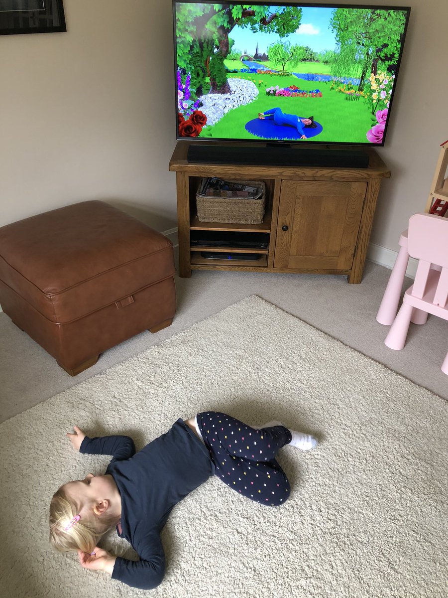 Aimee_Ryder's tweet photo. Emily is missing her friends at @Carolside_ELCC but enjoying @CosmicKidsYoga every day! https://t.co/VEzKM9dtEI