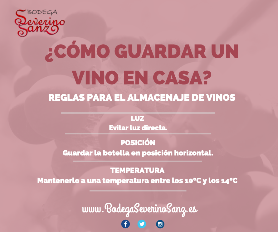 Si lo que queremos es guardar un #vino en casa, porque creemos que va a evolucionar bien o simplemente porque nos apetece guardarlo para una ocasión especial hay que tener en cuenta
Visita nuestra tienda Online
bodegaseverinosanz.es
#culturadelvino #bodegas #enoturismo #segovia