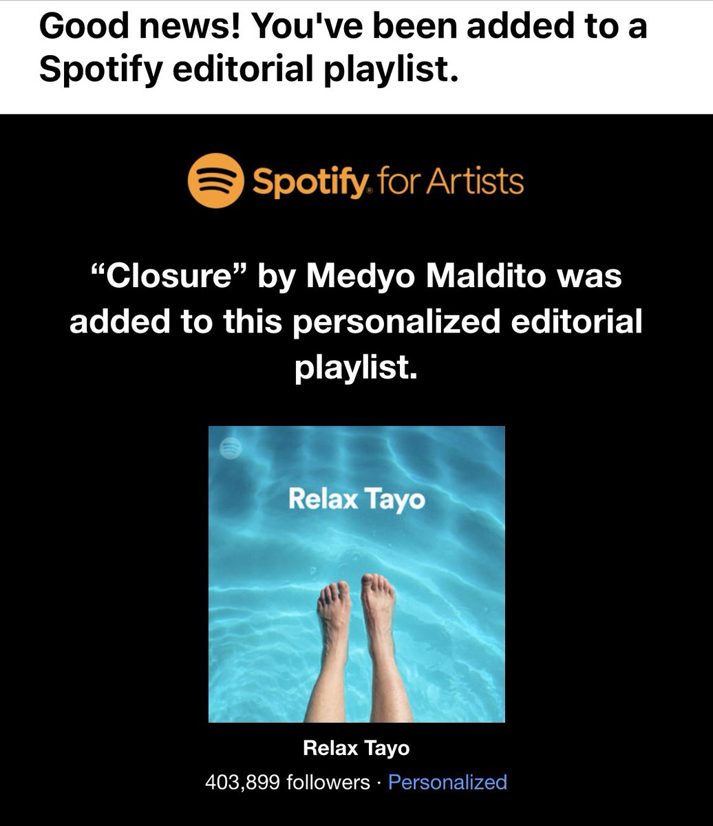 Medyomaldito's tweet photo. Stream Closure ❌ on Spotify

https://t.co/wTiV5AW5Da https://t.co/KTc3N2EM0t