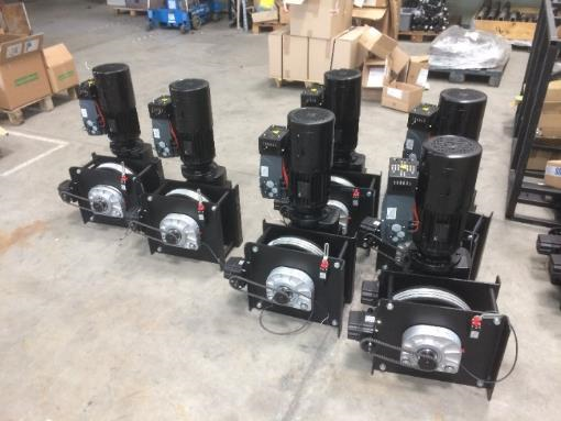 Leroy_Somer_en's tweet photo. [Motors &amp; Drives] Geared brake motors fitted with integrated drives Commander ID302 for a performance halls stage lifting system. #Nidec #LeroySomer #CommanderID300 #ID300 #performance https://t.co/UK2NiN9xep