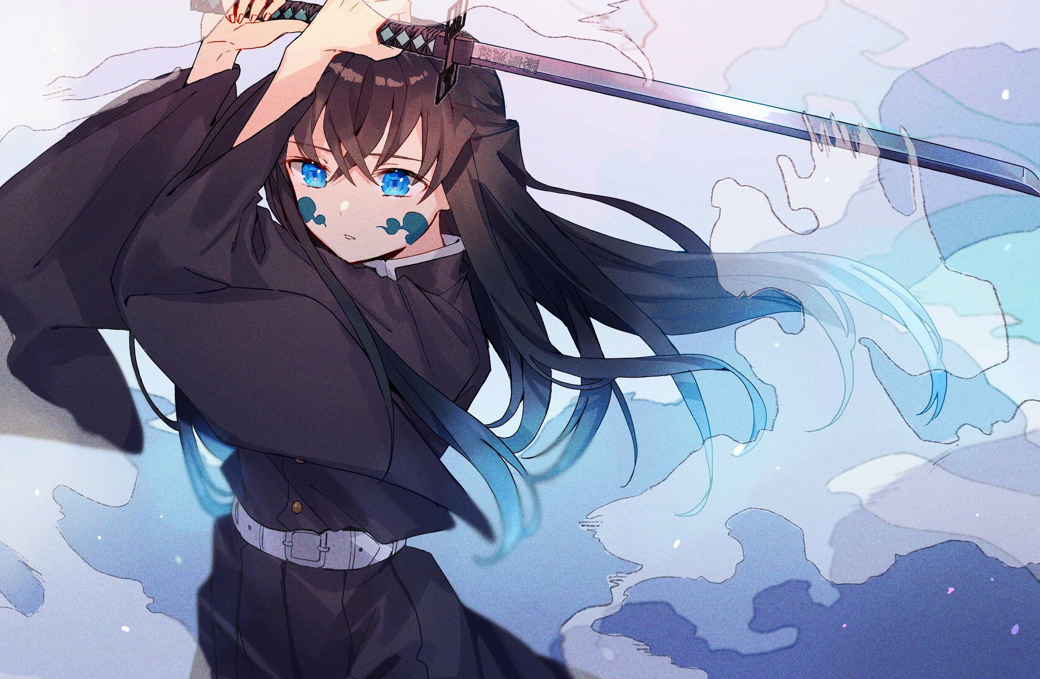 鬼滅の刃 時透無一郎 デジタルイラスト