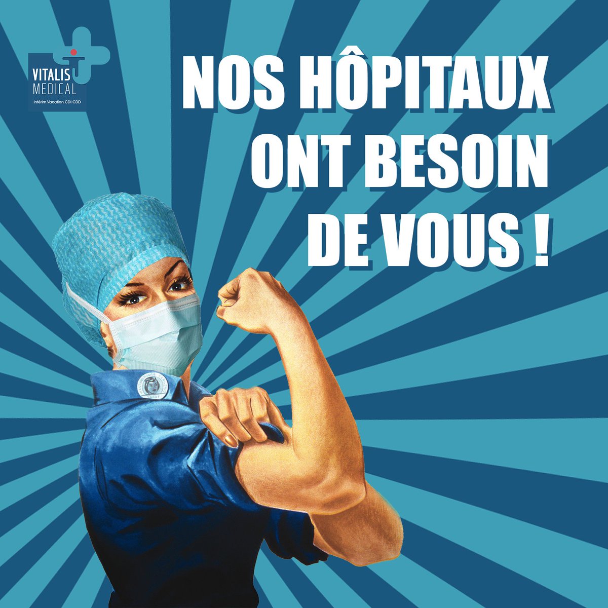 RhFerrand's tweet photo. L’épidémie de Covid-19 continue de progresser et les besoins en personnel soignant aussi... La France a besoin de vous ! 💪😷

Vous êtes disponible et volontaire ? Contactez-nous d'urgence.

#coronavirus #covid_19 #sante #medical #urgence #epidemie #vitalismedical https://t.co/cvzWYCBcNd