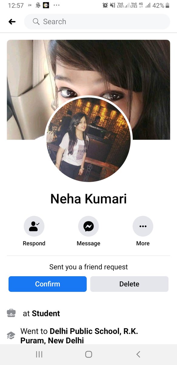 Anisha0951Gupta's tweet photo. There is a fake account, Neha kumari in Facebook with my photos please delete that account as soon as possible @Facebook @rsprasad
@CyberDost https://t.co/FvkXOoMgTi https://t.co/0QubkH0ZhC