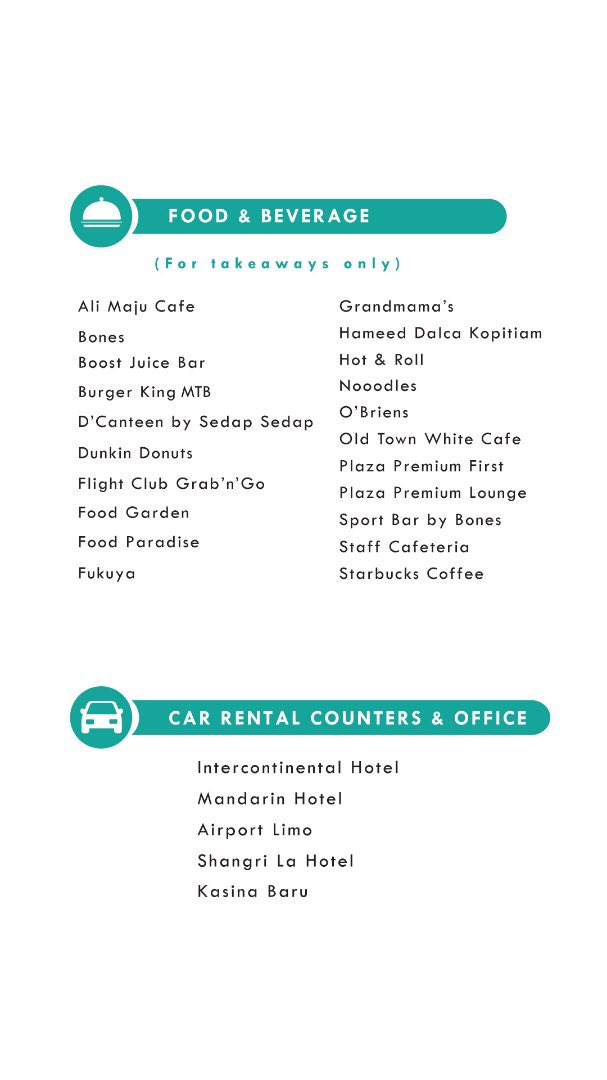 MY_Airports's tweet photo. Retail outlets providing essential services at KLIA will remain open to cater to your needs throughout the Movement of Control Order until 14 April 2020. The outlets will be operating from 8am to 8pm. Remember to practice social distancing! #ShopLAH #shopMYairports https://t.co/ZEuV73WlN1