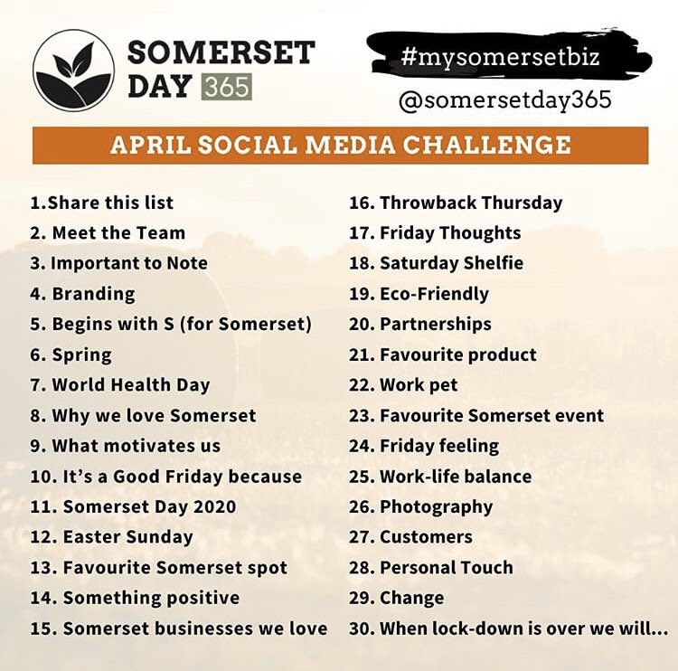 RooandFox1's tweet photo. Today we start the #mysomersetbiz April social media challenge. Tune in to learn more about out business during the month 💕 https://t.co/hjPTA7ckJO