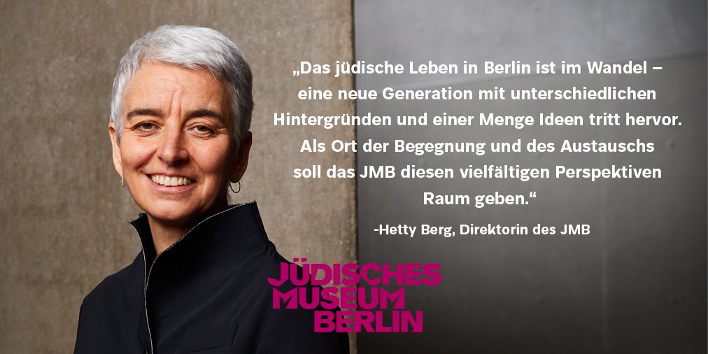 Herzlich Willkommen Hetty Berg! 🎉Die Kuratorin und Museumsmanagerin aus Amsterdam beginnt heute als neue Direktorin des Jüdischen Museums Berlin.