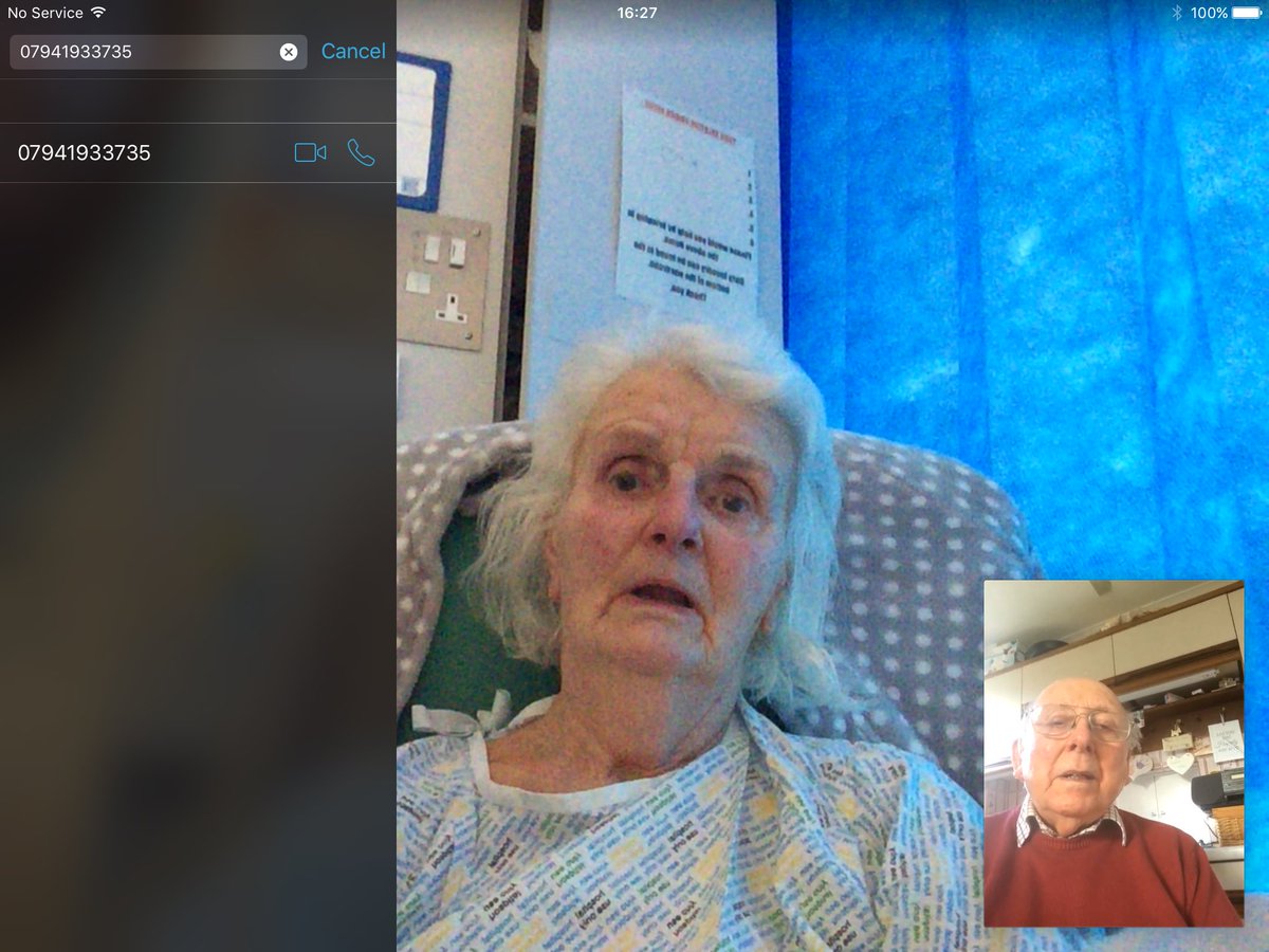 wghteam55's tweet photo. @GeraldineMars11 @gillian_mcauley @profalexmcmahon @S4Maher We tested our recycled iPad we had been given for virtual visiting.  This has been a fantastic success. The husband of a patient, who has a diagnosis of dementia, informed me, it was “wonderful to see his wife again”. It is so good of you doing this. https://t.co/NEnw0ayCFX