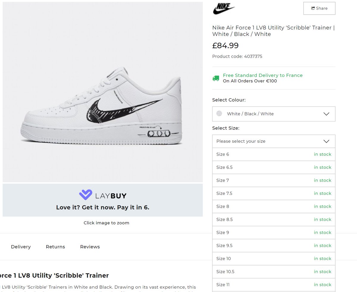 footasylum black air force