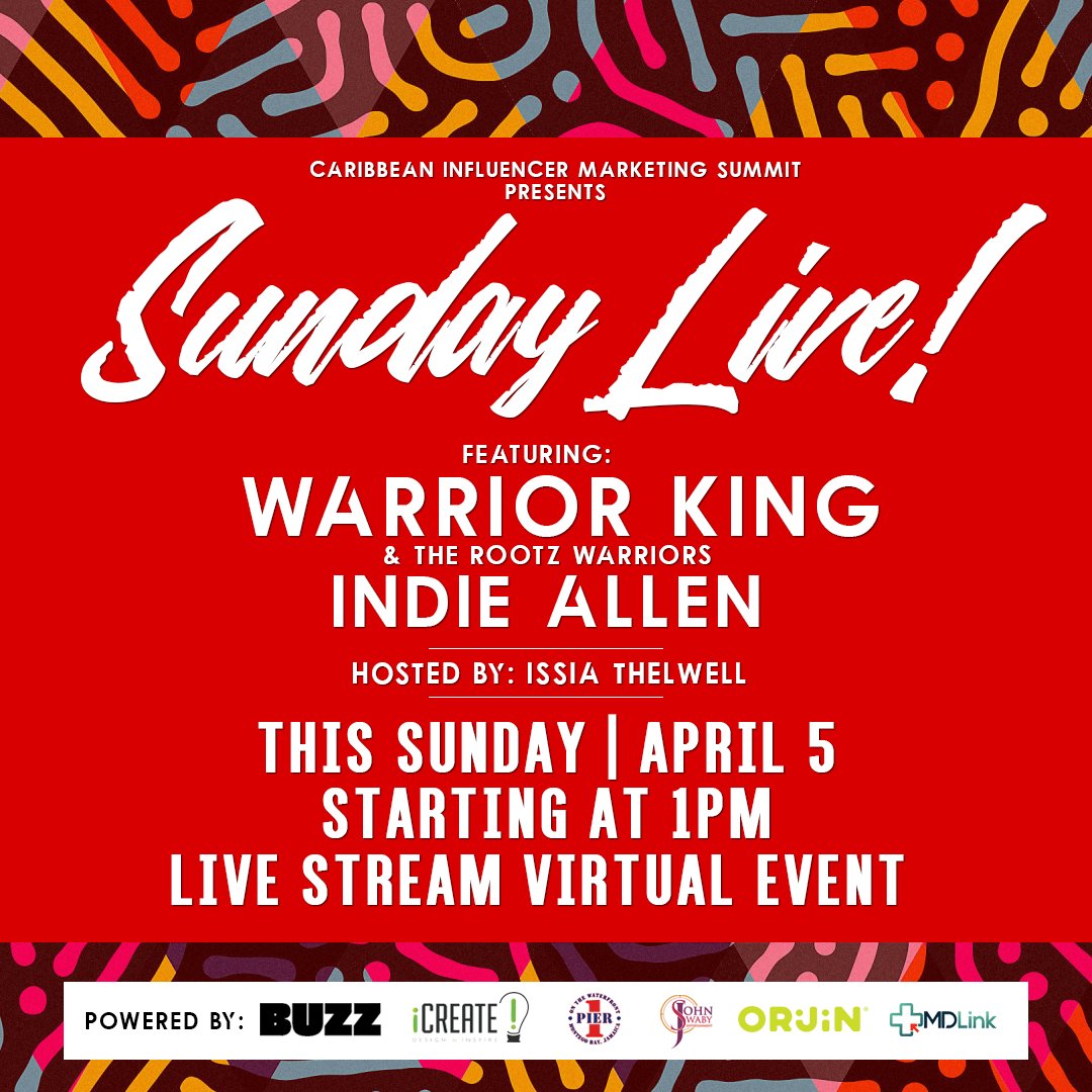 londiemurray's tweet photo. So, with the help of some sponsors, I've created #SundayLive! to give artiste a platform to showcase their music to the masses! We had just under 2000 viewers on Sunday. This Sunday coming, we have Warrior King &amp; The Rootz Warriors and Indie Allen! https://t.co/cpvHCm1oyZ