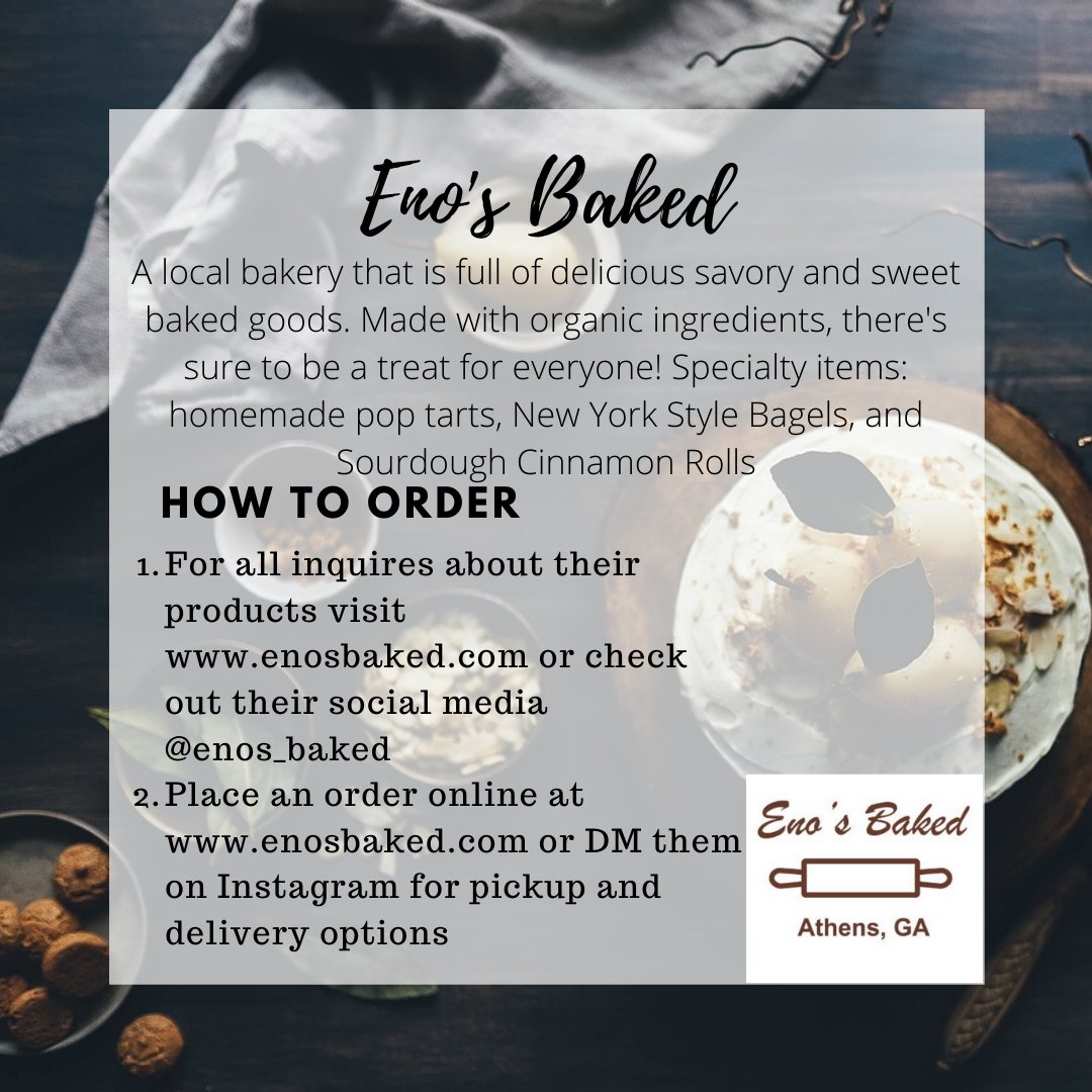 Treat yo self with a sweet treat from Eno's Baked!
