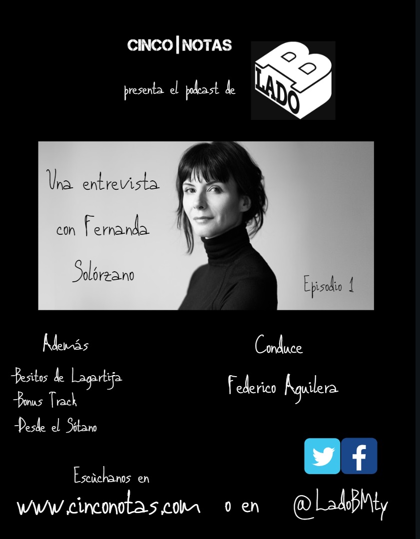 LadoBMty's tweet photo. Buena noche. Como no estaremos al aire por un buen tiempo, hicimos este Podcast que compartiremos semanalmente. Hoy una entrevista con Fernanda Solorzano, capsulas y música, gracias a 
@cinconotas
 por el espacio.
https://t.co/9uzBnKVLRr
…/…/LadoBpodcast-Episodio1.mp3 https://t.co/yjkQMwNY8e