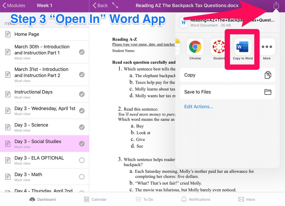 Cass_Stewart's tweet photo. (Steps 1-4) Canvas Word Assignments #VCSICP https://t.co/eojr43h1lF