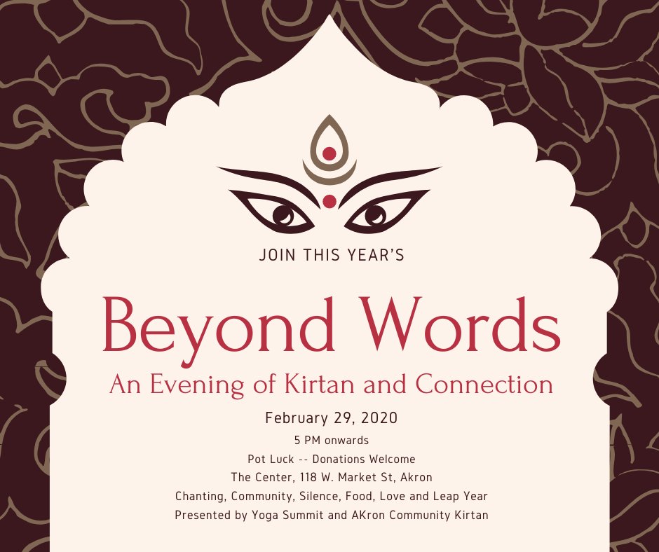 BigLoveAkron's tweet photo. Beyond Words: An Evening of Kirtan &amp; Connection https://t.co/4T8Ik5bDZT https://t.co/vwtH7Tbkfn