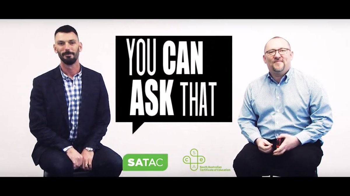 ATT YR 11 AND 12 STUDENTS:
Exams will happen and ATAR will go ahead.
Martin Westwell (SACE) &amp; Stuart Mossman (SATAC) answer some of the FAQs from SA students about SACE &amp; the ATAR during the COVID-19 pandemic.
More info at sace.sa.edu.au/covid-19-coron….
Watch :ow.ly/MafT50z1GD0