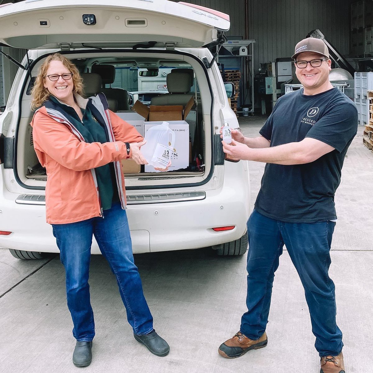 Quick update - lots more to come. Ramping hand sanitizer (powered by COMMUNITY, for DONATION) production up to 50 gallons/day. bit.ly/2R1K6X9