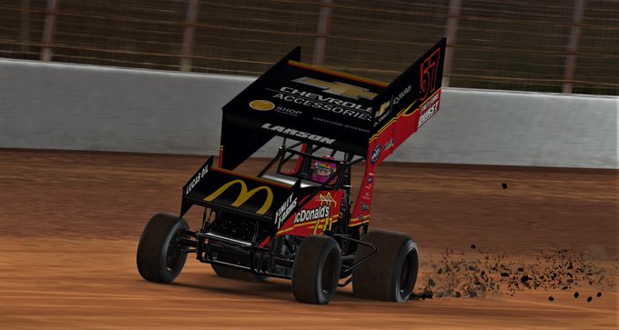 WorldofOutlaws's tweet photo. Oh, and how about one more quick announcement...

@KyleLarsonRacin and @CBellRacing are also confirmed for tomorrow's World of Outlaws @iRacing event on @FOXSports at 8pm (ET)! #WoOiRacing https://t.co/ThIAjc1zW8