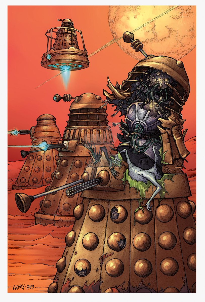 LenoxArtist's tweet photo. Dr Who Fan Art Print Sale- DM or Comment to purchase... $12/ea on 11x17 Acid Free Paper plus shipping #Daleks #DrWho #Drwhofanart #Sontarans #Movellans #Davros https://t.co/hLAVRJ7O0W