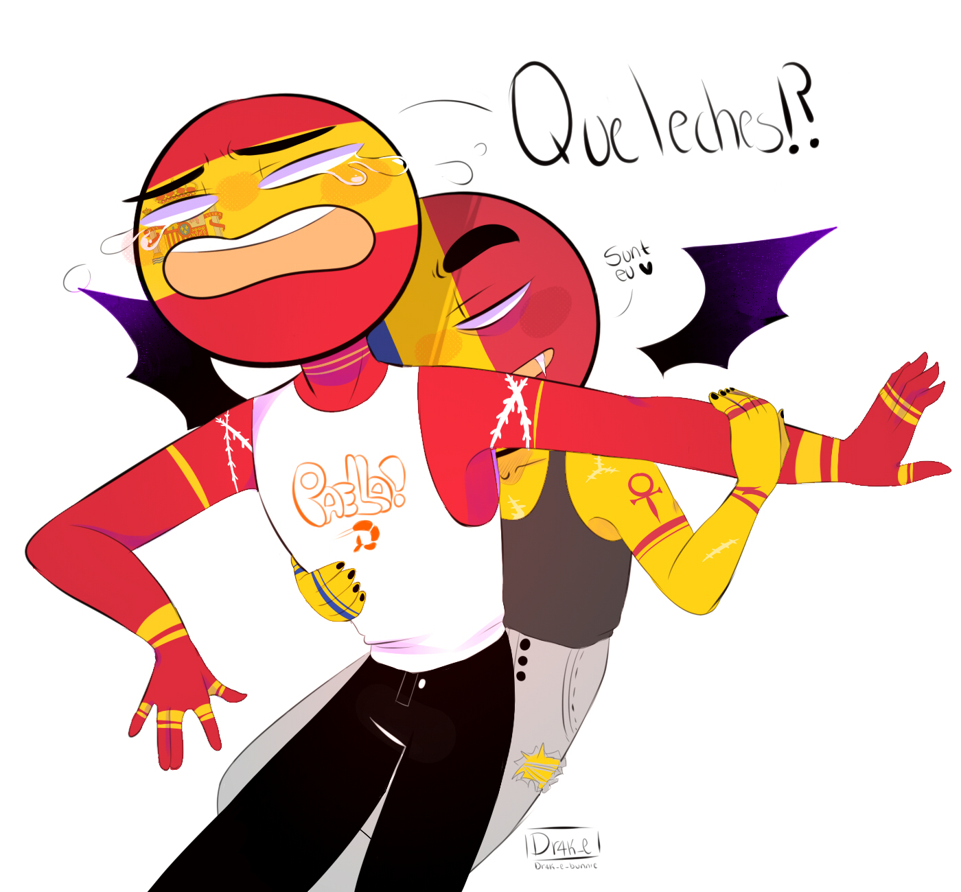 🥞Dr4k_e ᵕ̈ on X: Otp- #Countryhumans #countryhumansfrance