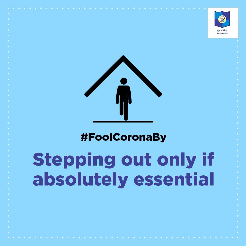 J_Rohra's tweet photo. RT @CPPuneCity: This #AprilFoolsDay, let’s play a prank on Coronavirus. This April Fools Day, let’s #FoolCoronaBy taking these simple steps.@AUThackeray @AjitPawarSpeaks @DGPMaharashtra @AnilDeshmukhNCP @CMOMaharashtra https://t.co/PDqAPslvgI