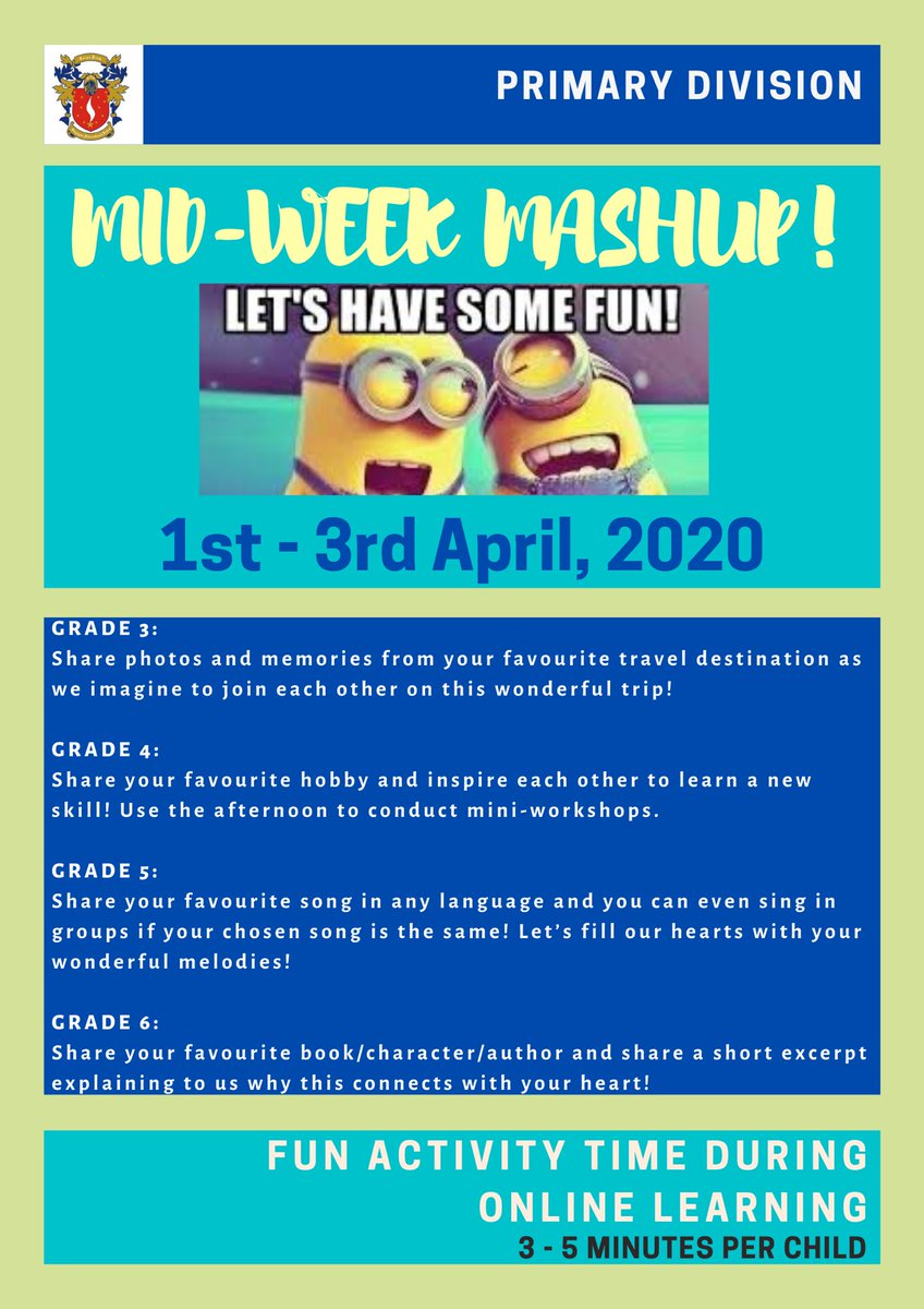 Look what we r doing at #SISMumbai this week! #onlinelearning #midweekmashup #WonderfulWednesday #funintheclassroom #virtualclassroom #PYPchat #IBPYP