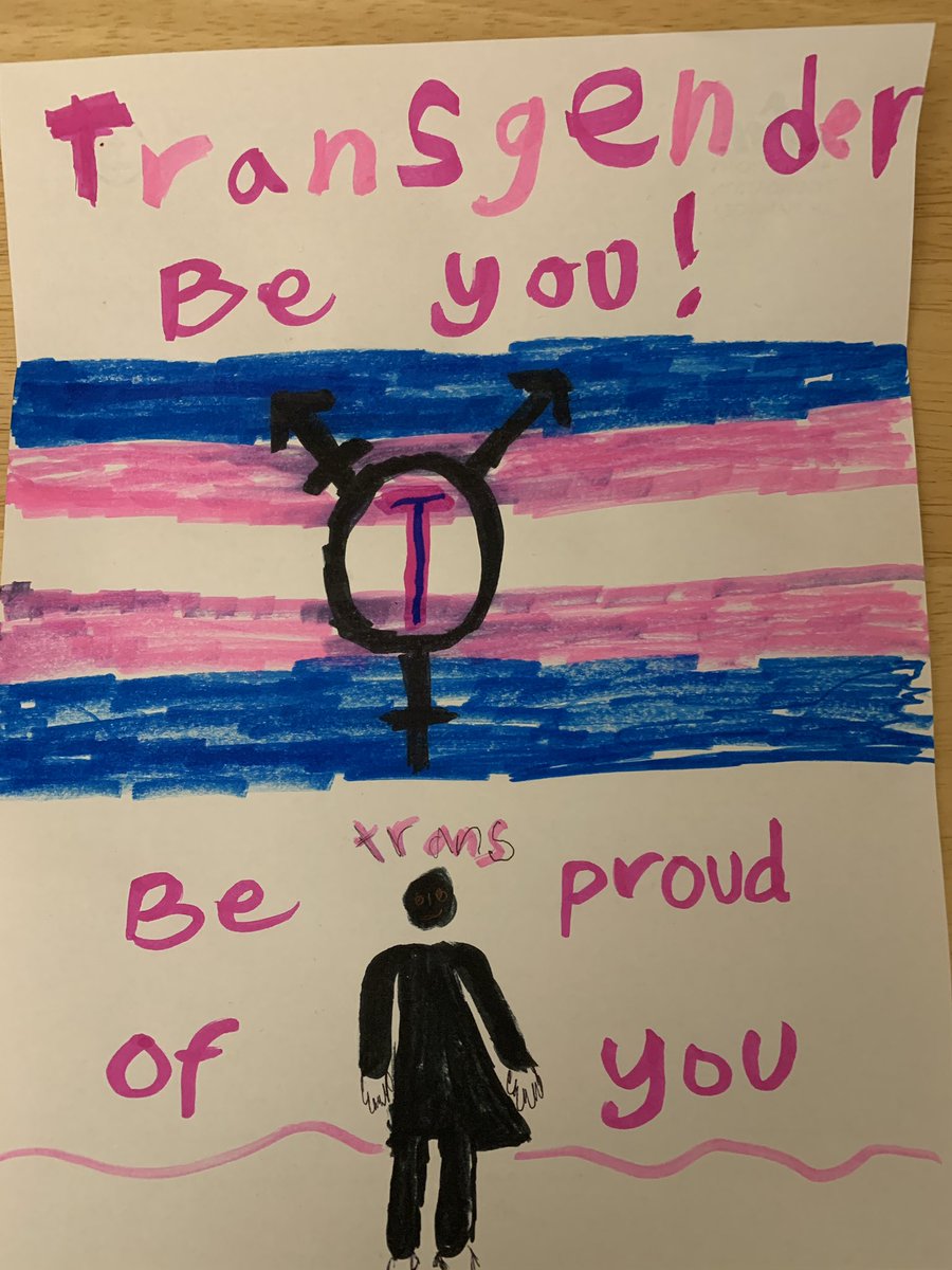 Art created by my amazing daughter, who makes me proud every day        💙💕🤍💕 #TDOV #TransDayOfVisibility