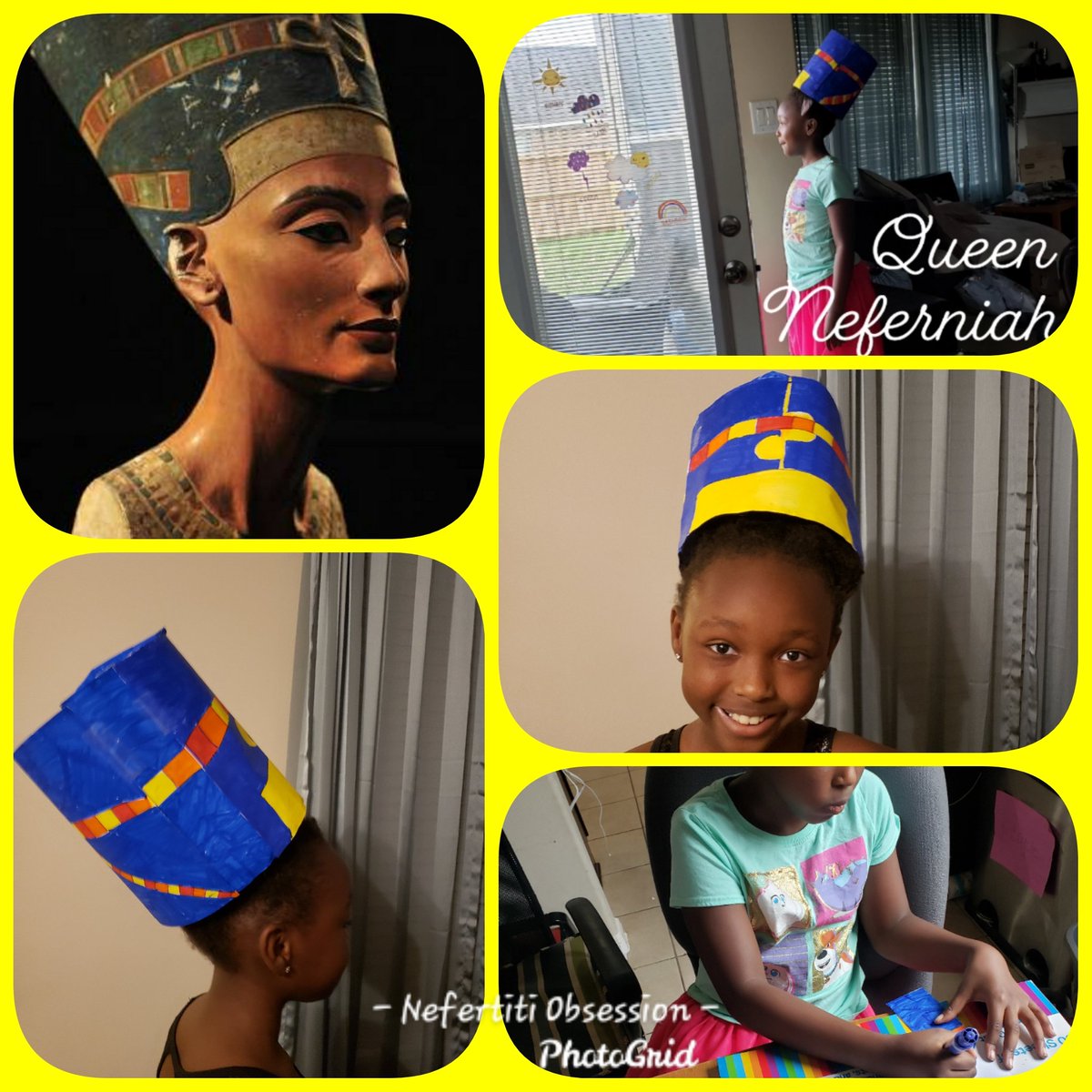 MrsReeseMarine's tweet image. My little Mustang is totally obsessed with Ancient Egypt. She took my wreath form, a little paper and markers and created this! #WeAreKnowledgeable #MagnoliaMustangs