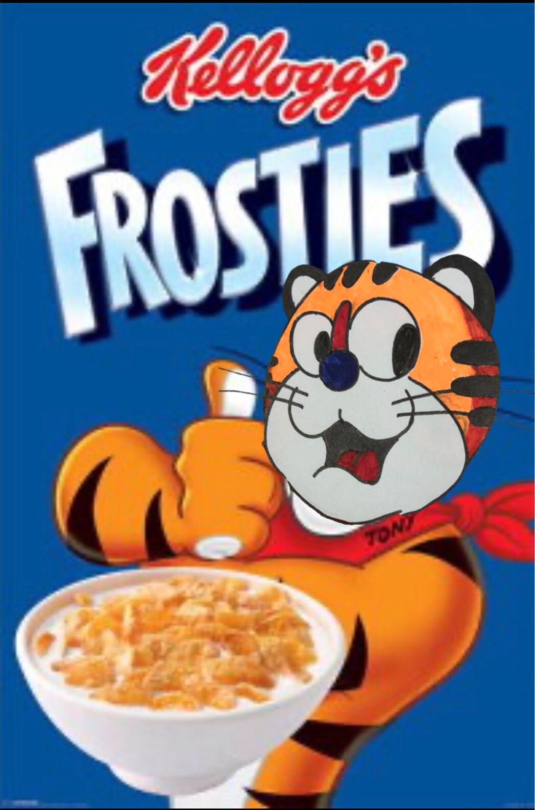 もりあげたいがー 17ライバー در توییتر この度 コーンフロスティ の二代目イメージキャラクターに任命されました これに伴い芸名を もりあげたいがー から 二代目トニー ザ たいがー に改名いたします 今後とも応援よろしくお願いいたし