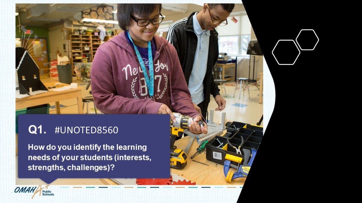 eileenheller's tweet photo. Q1. How do you identify the learning needs of your students (interests, strengths, challenges)? #UNOTED8560 https://t.co/RgK0wsbreY
