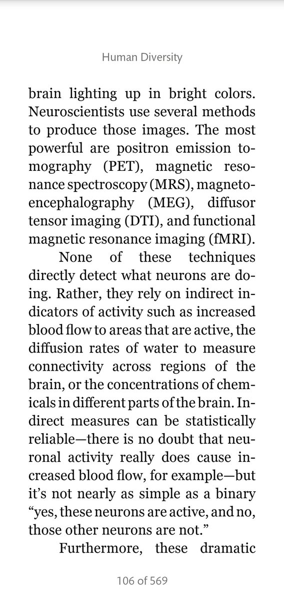 In the chapter on gender differences in the brain, Murray has a "word about brain scans" but fails to bring up critiques, eg Uttal  http://www.behavior.org/resources/864.pdf  https://www.amazon.com/Reliability-Cognitive-Neuroscience-Meta-Meta-Analysis-Press/dp/0262018527 and Klein (image 4)