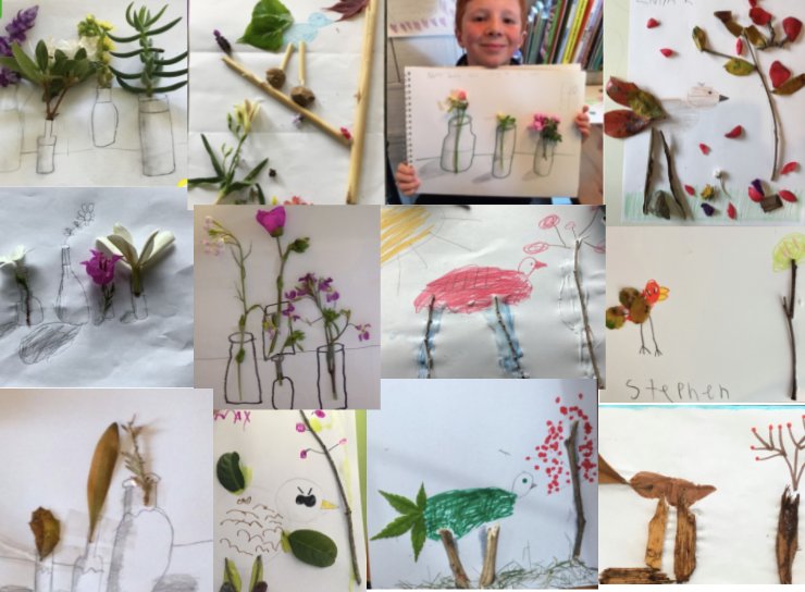 How about some #distancelearning garden art from lower school? We're keeping our students engaged, creating, and learning #brandeisathome <a href="/NicheSocial/">Niche</a> <a href="/marinmommies/">Marin Mommies</a> <a href="/jewishsf/">J. The Jewish News of Northern California</a> <a href="/covenantfn/">Covenant Foundation</a>
