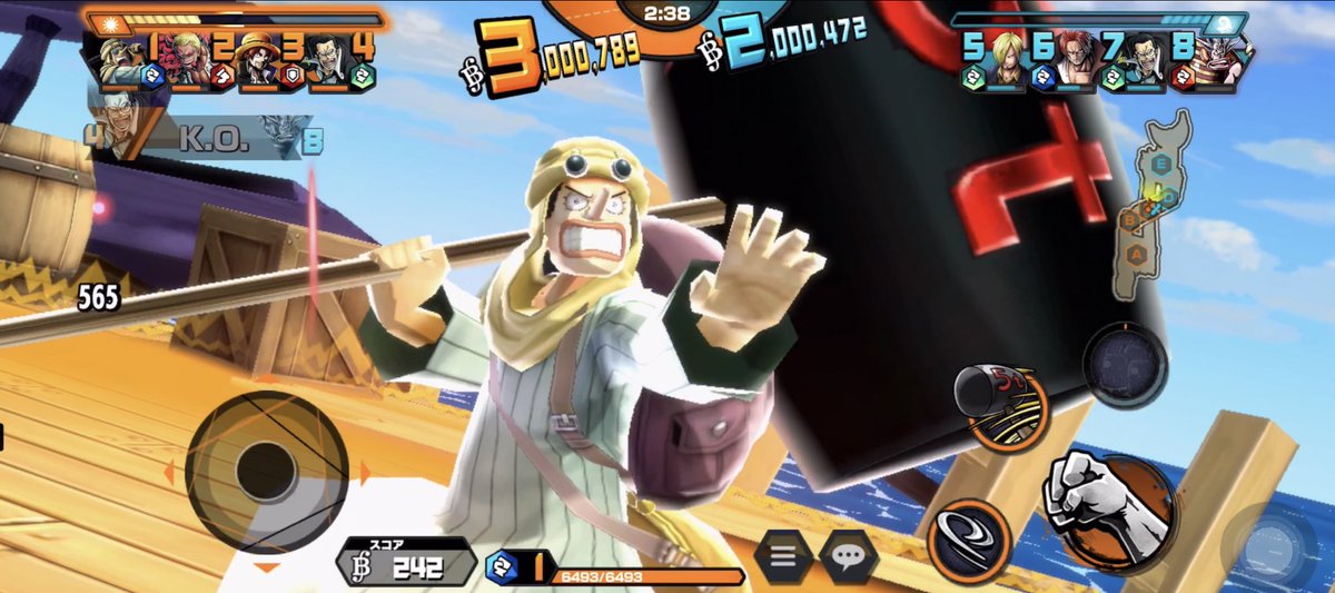 出戻りのあたおかºꈊº ウソップおたおめ アラバスタウソプ ハリボテのハンマーで大将に挑んだ笑笑 バウンティラッシュ ウソップ誕生日 ウソップ