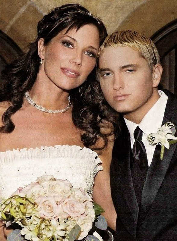 Eminem Pictures on X: "Eminem (Marshall Mathers) and Kim's (Kimberly Scott) Wedding in 1999 (Left) & 2006 (Right). You guy's think they'll get back together again eventually? https://t.co/wv8Nq0QlSt" / X