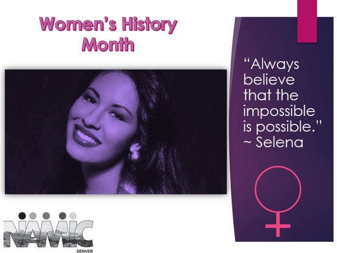 NAMICDen's tweet photo. Today being the last day of #WomensHistoryMonth we wanted to celebrate some facts, stats and quotes from just a few of many women and the impact they've had on the world. #whm #March2020 #WomensHistoryMonth #NAMICDen #diversityandinclusion #Quotes #DiversityMatters https://t.co/AnLr2NcJgQ