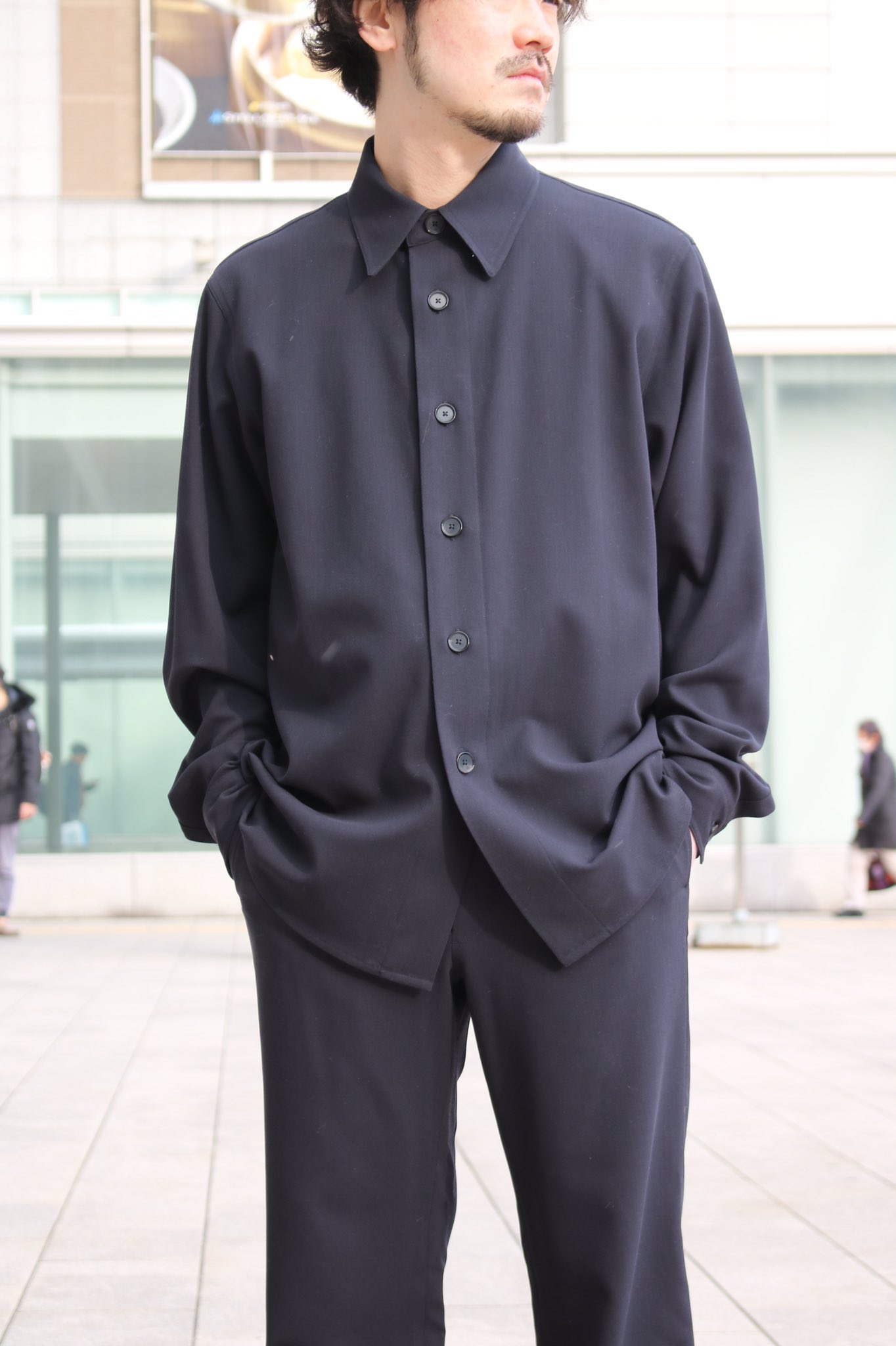 auralee hard twist wool dobby set up - 通販 - brains-agency.com