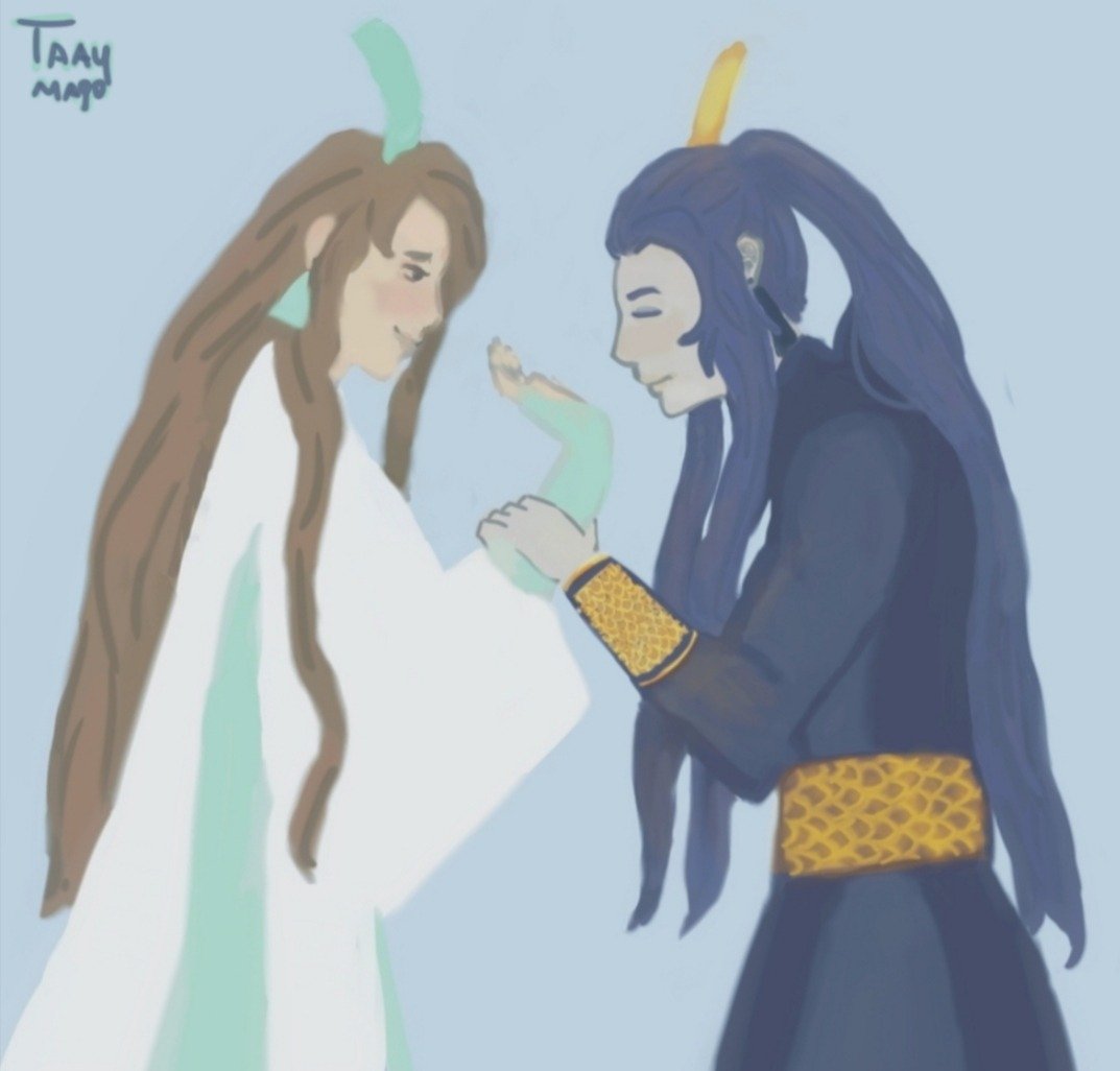taaymago's tweet photo. I made this drawing for the MXTXbang, and paired up with the wonderful @heishuilovemail ^^, I really loved the fic 💕💕💕 @MXTXBang
#HeavensOfficialsBlessing #天官賜福 https://t.co/ZdmgE3UN72