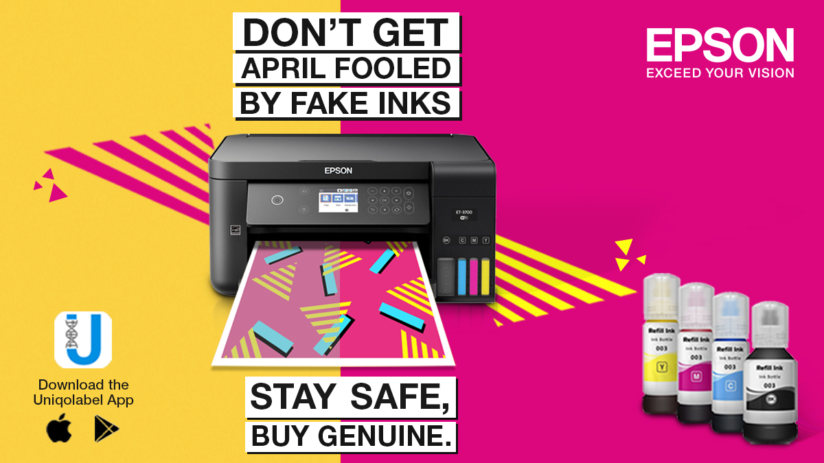 Epson India on Twitter "Fake ink can damage your printhead and void