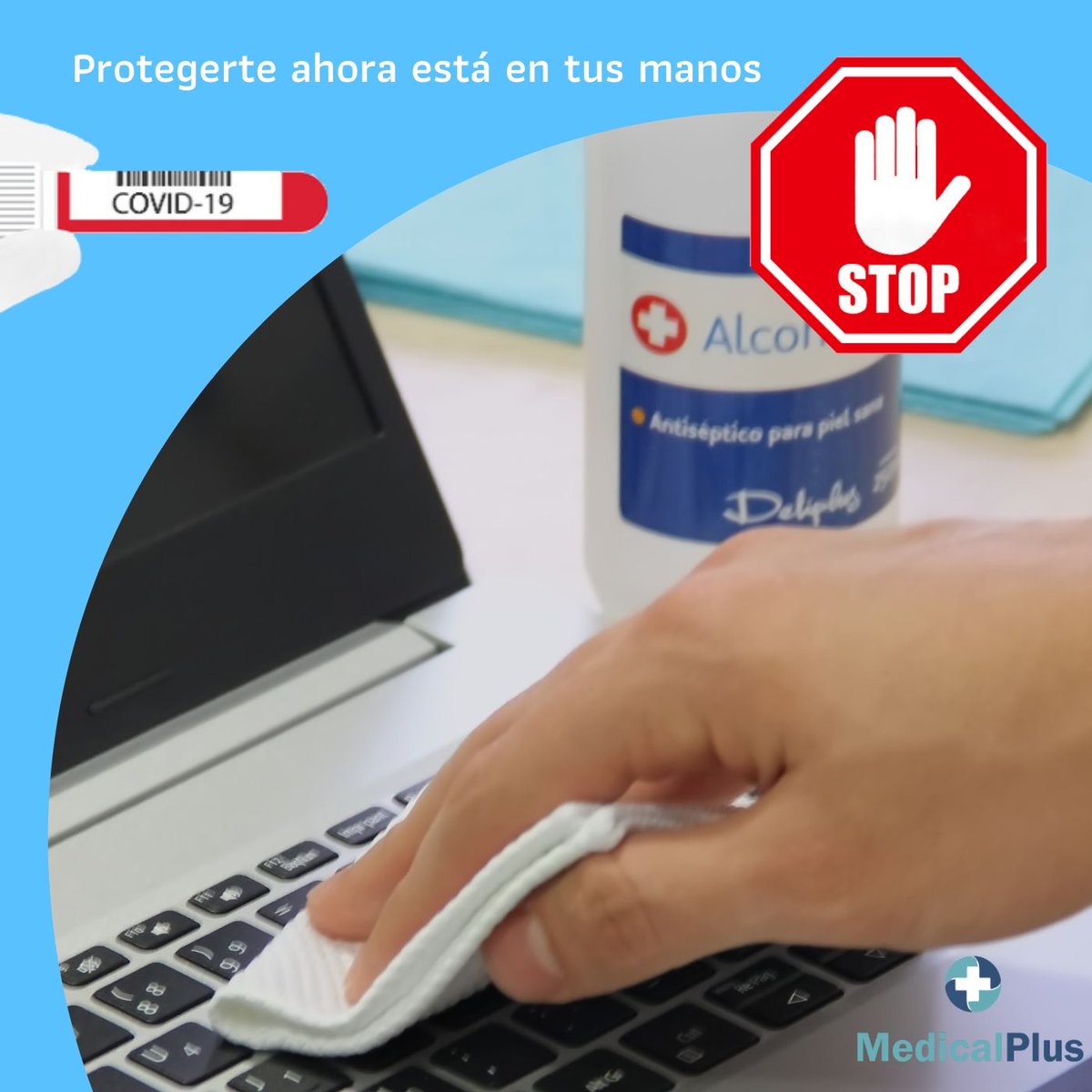 Plus411's tweet image. "El virus es sensible a la mayor parte de los desinfectantes, se recomienda el alcohol al 60% o 70%. Mezclado con agua para limpiar artículos de uso diario y así crear una barrera contra el #coronavirus # COVID-19