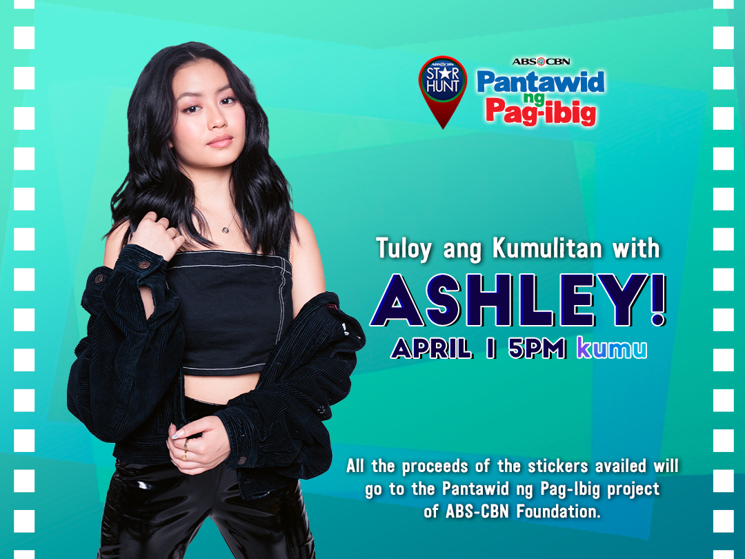 starhuntabscbn's tweet photo. Hello, April✨ Start the month with good vibes kasama si @ashdlmundo! Catch her LIVE later at 5PM on our Kumu page and show some Kumu love ❤️

All the proceeds from your Kumu love will go to ABS-CBN'S Pantawid ng Pag-ibig program. https://t.co/KzY9DBVYXe