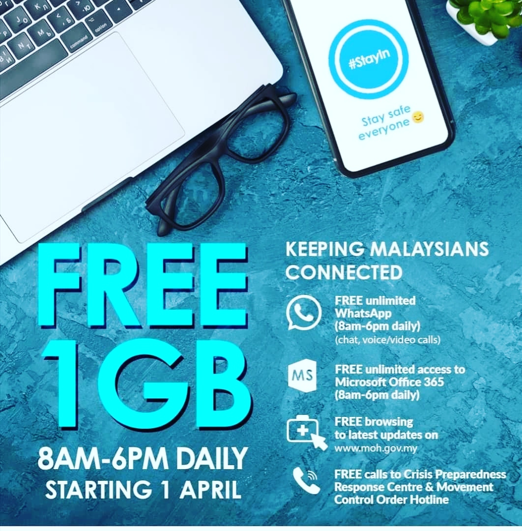 msiauni_kd's tweet photo. Good news for everyone including our faculties, staffs and students who are working and studying from home.🎉

You can claim Free 1GB mobile data effective today until the end of MCO💕

Use it wisely and stay safe our lovely followers😍

#freemobiledata #kotadamansara https://t.co/BIEF9qW3Tz