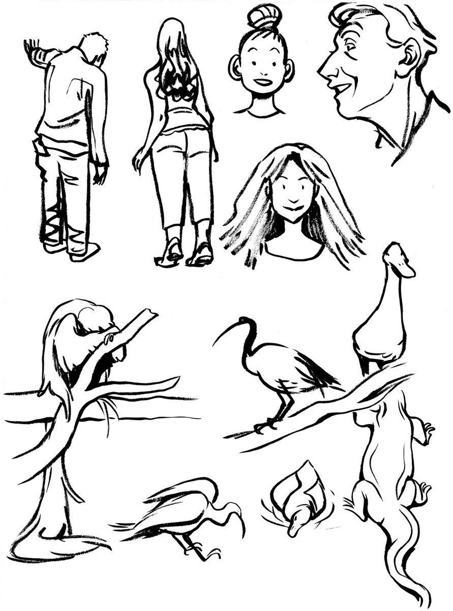 From the day I started sketching with pen! I'd heard that advice before, but couldn't actually commit to it until this day in 2012 when I got into the zoo, opened my bag, and saw that I'd forgotten my pencil. It was painful at first, but I've been sketching with pen ever since! 