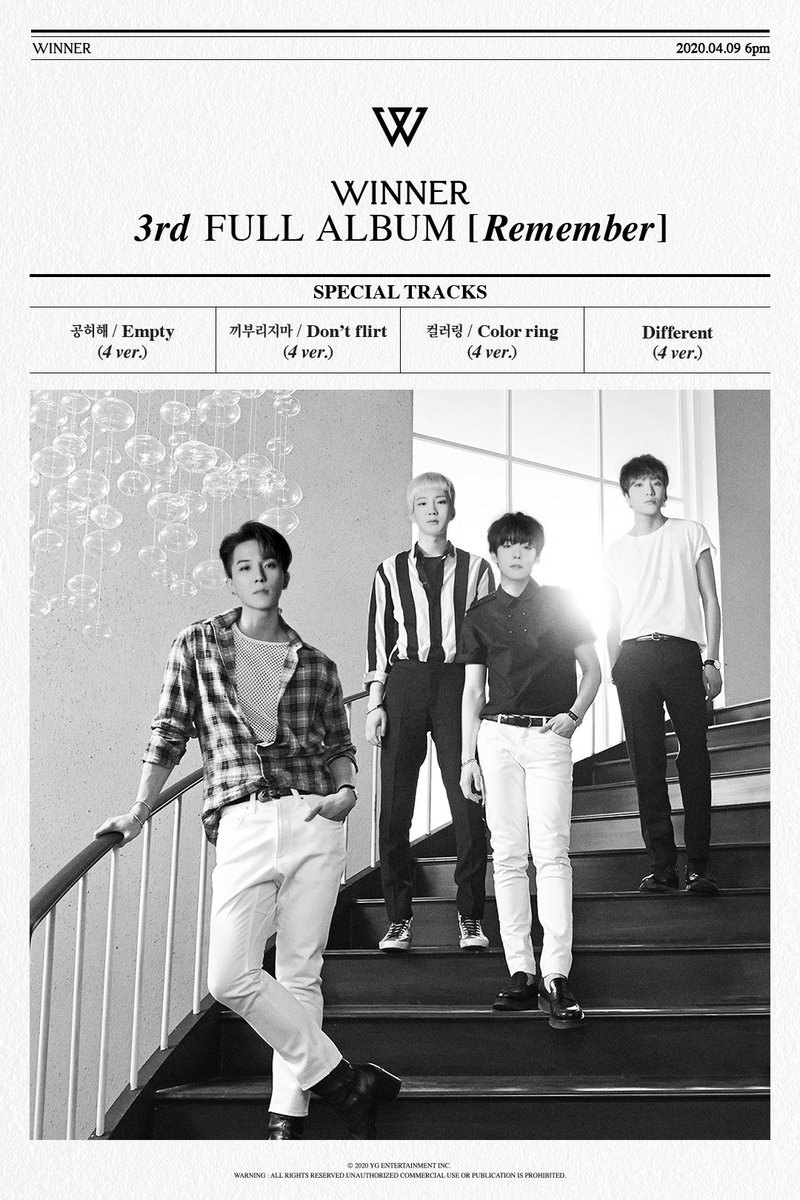yg_winnercity's tweet photo. [✨Remember✨] SPECIAL TRACK POSTER : 오늘만우절 ver. 

#Wemember_Remember #WINNER #위너 #3rdFullAlbum #Remember #SpecialTrackPoster #AprilFools_Ver #SpecialTracks #For_INNERCIRCLE #공허해 #끼부리지마 #컬러링 #Different #AlbumRelease #20200409_6pm #WINNERCITY #YG https://t.co/jTnxBhpGh8