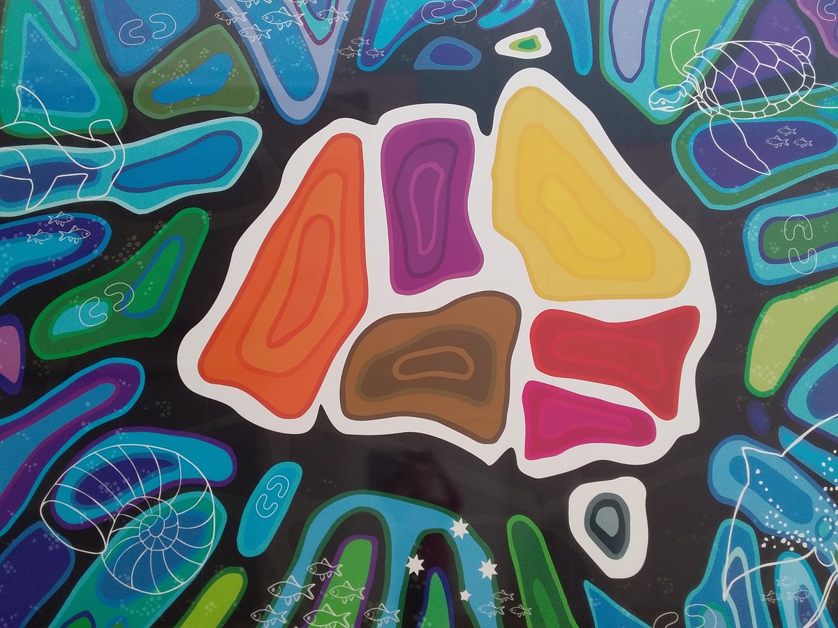 AlexandraGaffi1's tweet photo. Gorgeous design by Aboriginal artist and designer Jodie Brennan of Mazart. Get a copy on a mug at the #anmmstore #seamuseum https://t.co/U28ol3DTqU