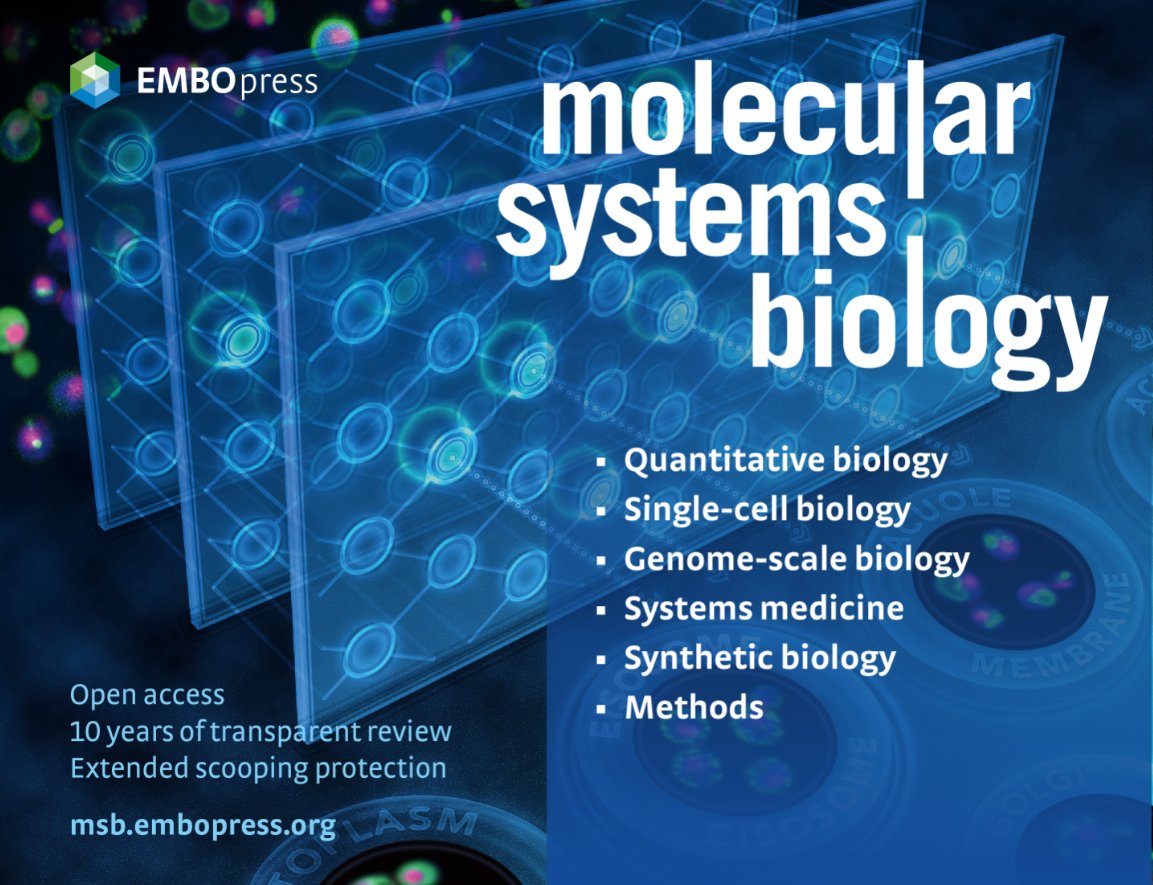 Consider MSB for your next paper: we welcome submissions on all #SysBio areas including #SingleCell, quantitative, large-scale biology, #SynBio, #SystemsMedicine, #GenomeEngineering & methods
#OpenAccess
Check out our recent Research Highlights -> bit.ly/2WjuZvI