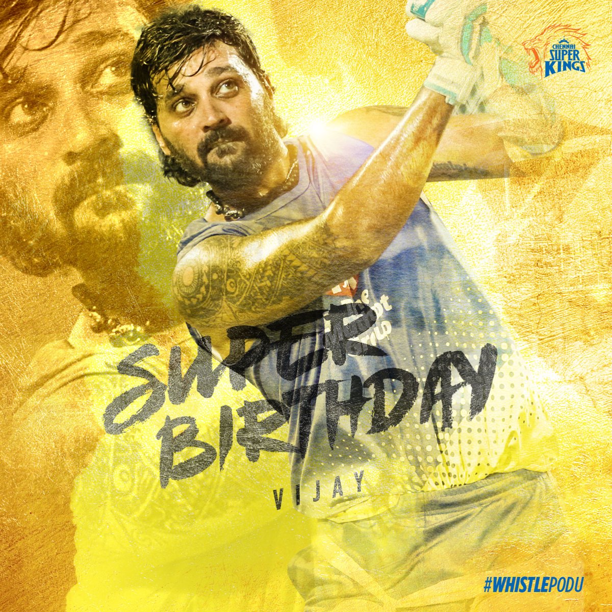ChennaiIPL's tweet photo. Monk at heart, flamboyant at work. Hoping to see the fireworks super soon. Have a #yellove'ly one Master! #WhistlePodu 🦁💛 https://t.co/SGhYcv6RVN