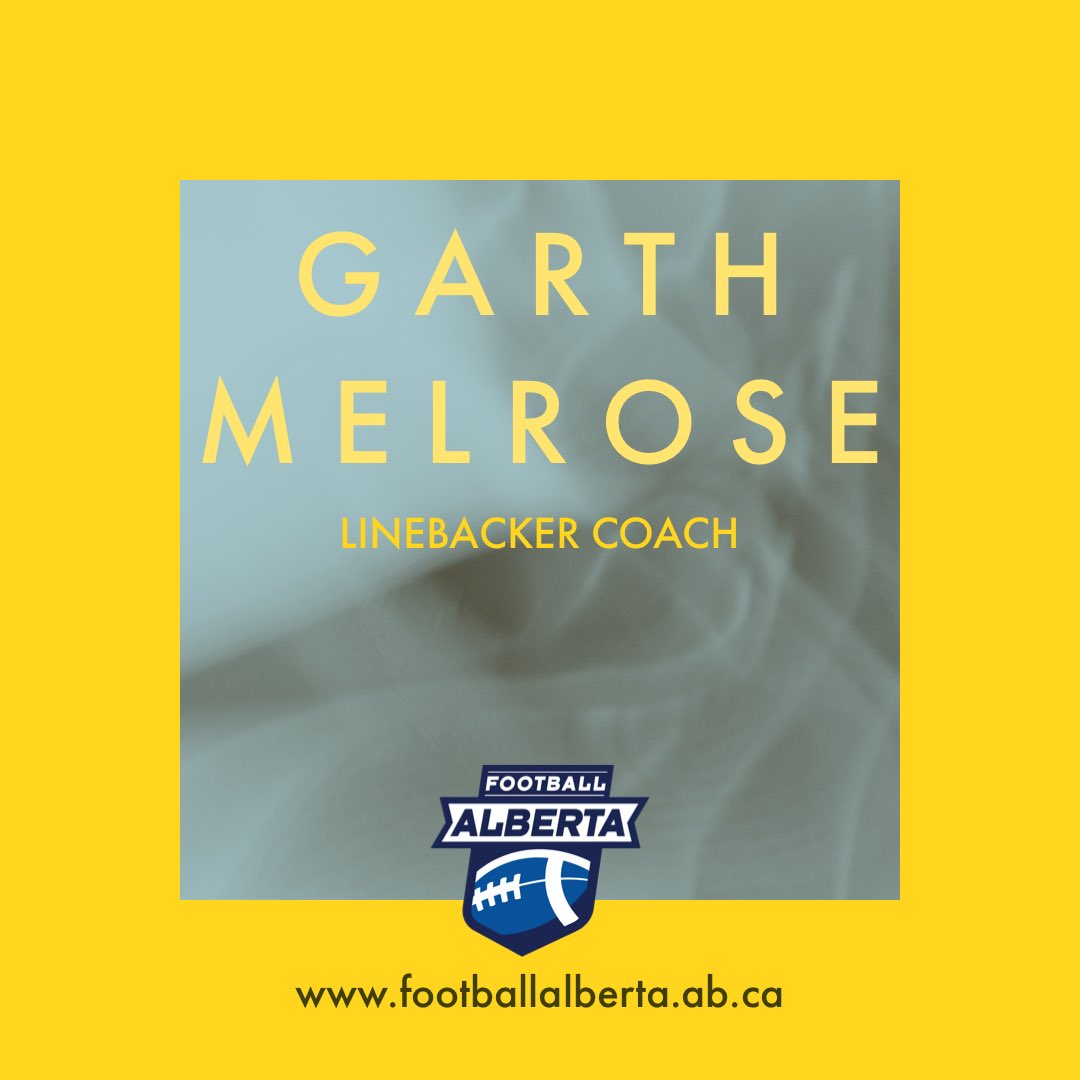 FootballAlberta's tweet photo. Garth Melrose is the linebacker coach for Team Alberta #u18. Previously he’s been part of #teamalberta U16 staff with 2 consecutive FC Western Challenge.
🏈
Passionate and driven, he is a perfect addition to our U18 staff!
••
#football #footballalberta #coach #linebackercoach https://t.co/QD4jjLFUb4