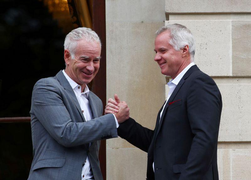 Reuters's tweet photo. Patrick McEnroe feeling fine after mild case of coronavirus https://t.co/8tQWqKzFPL https://t.co/gAUYxX8w5t