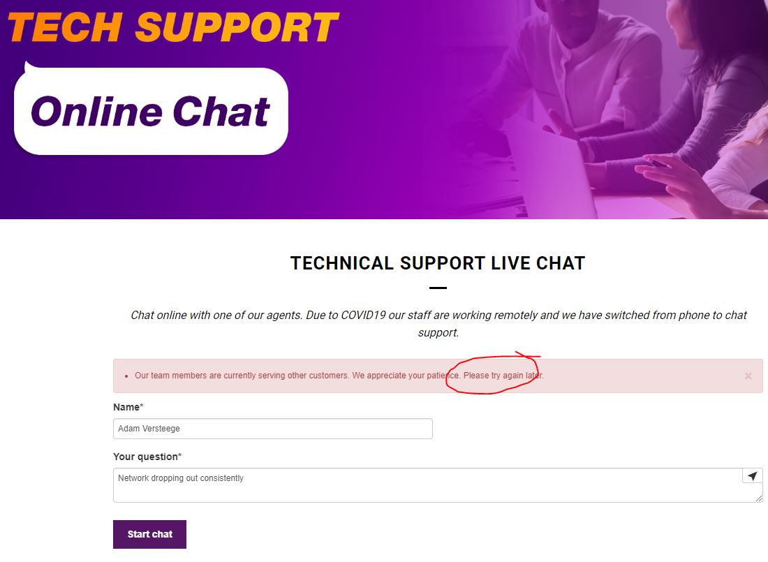 When your Internet Service Provider successfully isolates you. No netflix. No phone support. No chat support. Time to start meditation <a href="/TPG_Telecom/">TPG Telecom</a>